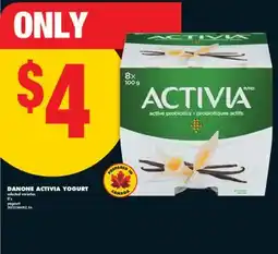 No Frills DANONE ACTIVIA YOGURT, 8' s offer