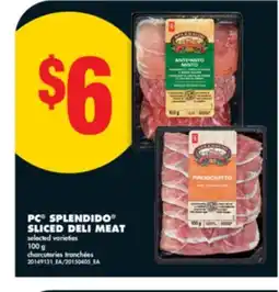 No Frills PC SPLENDIDO SLICED DELI MEAT, 100 g offer