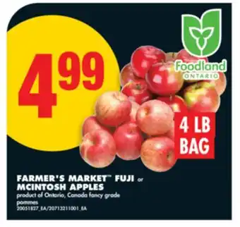 No Frills FARMER'S MARKET FUJI or MCINTOSH APPLES, 4 LB BAG offer