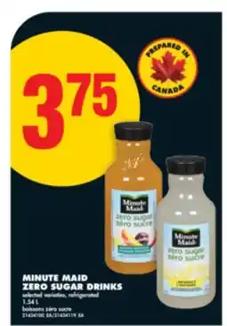 No Frills MINUTE MAID ZERO SUGAR DRINKS, 1.54 L offer