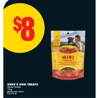 No Frills ZUKE'S DOG TREATS, 170 g offer