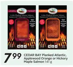 Sobeys CEDAR BAY Planked Atlantic, Applewood Orange or Hickory Maple Salmon offer