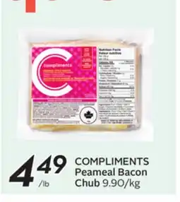 Sobeys COMPLIMENTS Peameal Bacon Chub offer