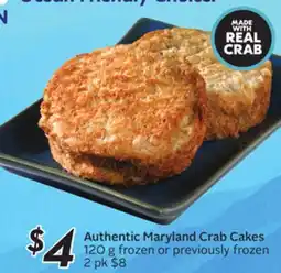 Sobeys Authentic Maryland Crab Cakes offer