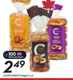 Sobeys COMPLIMENTS Bagel offer
