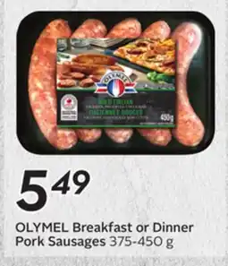 Sobeys OLYMEL Breakfast or Dinner Pork Sausages offer