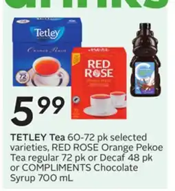 Sobeys TETLEY Tea offer