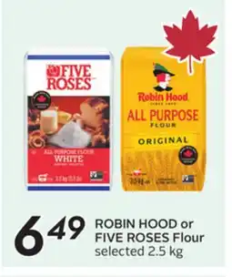 Sobeys ROBIN HOOD or FIVE ROSES Flour offer