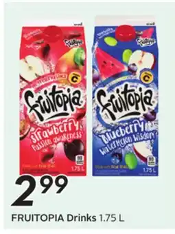 Sobeys FRUITOPIA Drinks offer