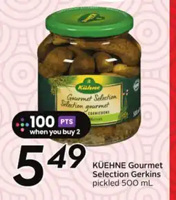 Sobeys KÜEHNE Gourmet Selection Gerkins pickled offer