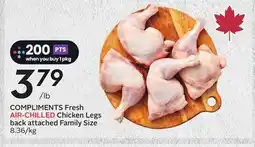 Sobeys COMPLIMENTS Fresh AIR-CHILLED Chicken Legs offer