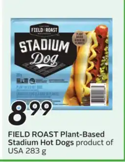 Sobeys FIELD ROAST Plant-Based Stadium Hot Dogs offer