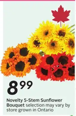 Sobeys Novelty 5-Stem Sunflower Bouquet offer