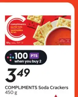 Sobeys COMPLIMENTS Soda Crackers offer