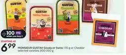 Sobeys MONSIEUR GUSTAV Gouda or Swiss offer