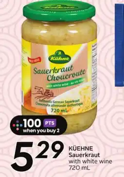 Sobeys KÜEHNE Sauerkraut with white wine offer