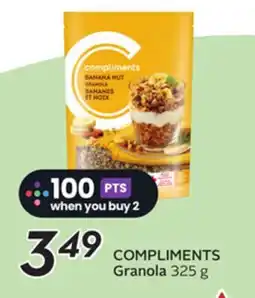 Sobeys COMPLIMENTS Granola offer