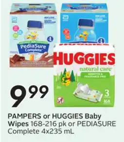 Sobeys PAMPERS or HUGGIES Baby Wipes offer