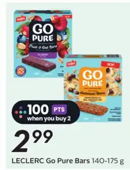 Sobeys LECLERC Go Pure Bars offer