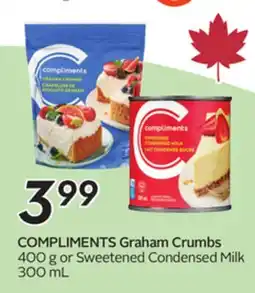 Sobeys COMPLIMENTS Graham Crumbs offer