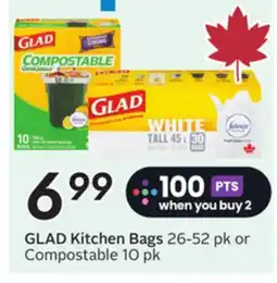 Sobeys GLAD Kitchen Bags offer