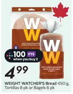 Sobeys WEIGHT WATCHER'S Bread offer