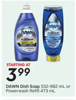 Sobeys DAWN Dish Soap offer