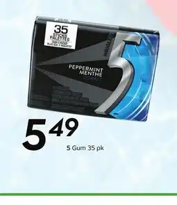 Sobeys 5 Gum offer