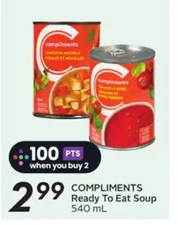 Sobeys COMPLIMENTS Ready To Eat Soup offer