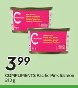 Sobeys COMPLIMENTS Pacific Pink Salmon offer