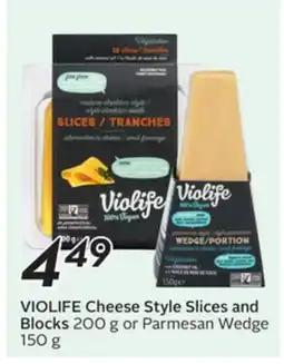 Sobeys VIOLIFE Cheese Style Slices and Blocks offer