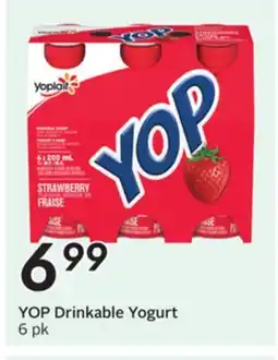 Sobeys Yoplait YOP Drinkable Yogurt offer