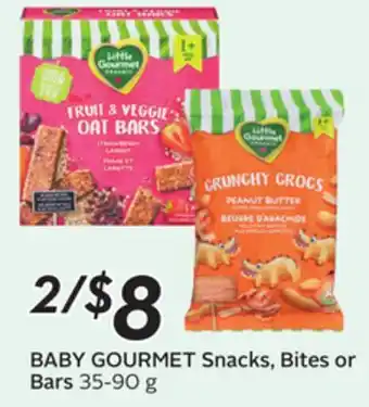 Sobeys BABY GOURMET Snacks, Bites or Bars offer