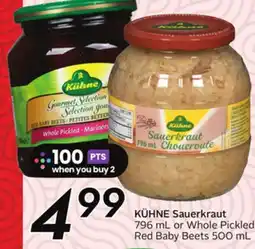 Sobeys KÜHNE Sauerkraut offer