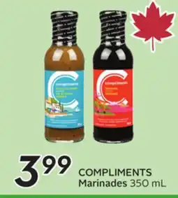 Sobeys COMPLIMENTS Marinades offer