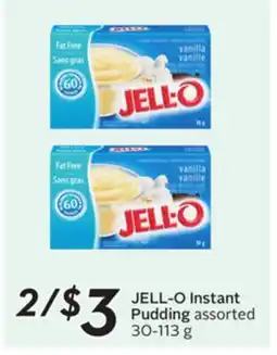 Sobeys JELL-O Instant Pudding assorted 30-113 g offer