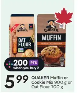 Sobeys QUAKER Muffin or Cookie Mix offer