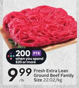 Sobeys Fresh Extra Lean Ground Beef Family Size offer