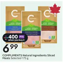 Sobeys COMPLIMENTS Natural Ingredients Sliced Meats offer