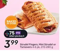Sobeys Strudel Fingers, Mini Strudel or Turnovers offer
