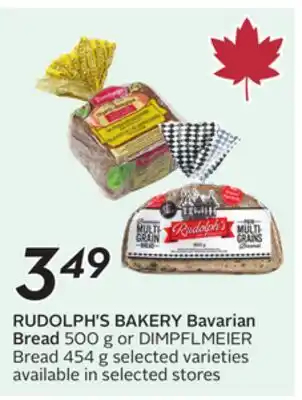 Sobeys RUDOLPH'S BAKERY Bavarian Bread offer