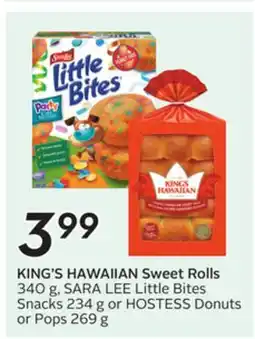 Sobeys KING'S HAWAIIAN Sweet Rolls offer