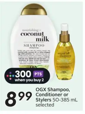 Sobeys OGX Shampoo, Conditioner or Stylers offer