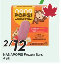 Sobeys NANAPOPS! Frozen Bars offer