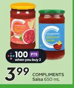 Sobeys COMPLIMENTS Salsa offer