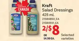 Loblaws KRAFT SALAD DRESSINGS, 425 ML offer