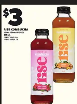 Loblaws RISE KOMBUCHA, 414 ML offer