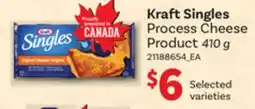 Loblaws KRAFT SINGLES, 410G offer