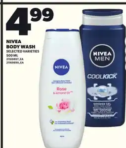 Loblaws NIVEA BODY WASH, 500ML offer