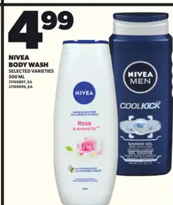 Loblaws NIVEA BODY WASH, 500ML offer